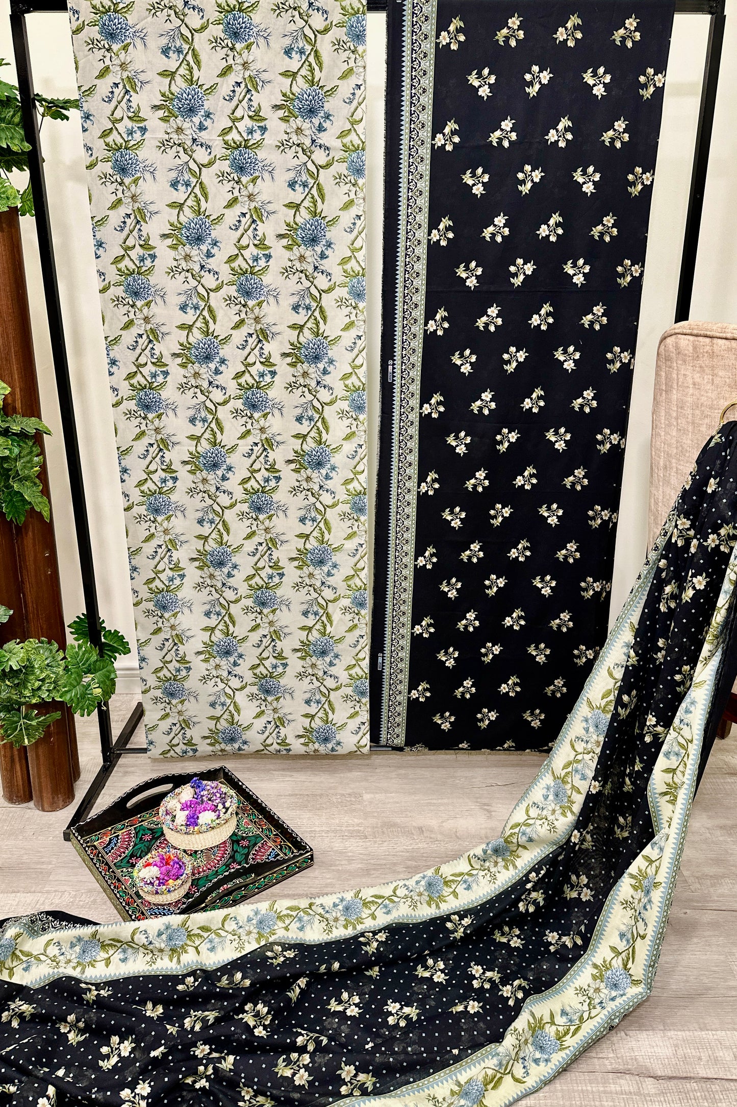 THE 806 – Bin Saeed Lawn 3 Piece Unstitched Printed Fabric