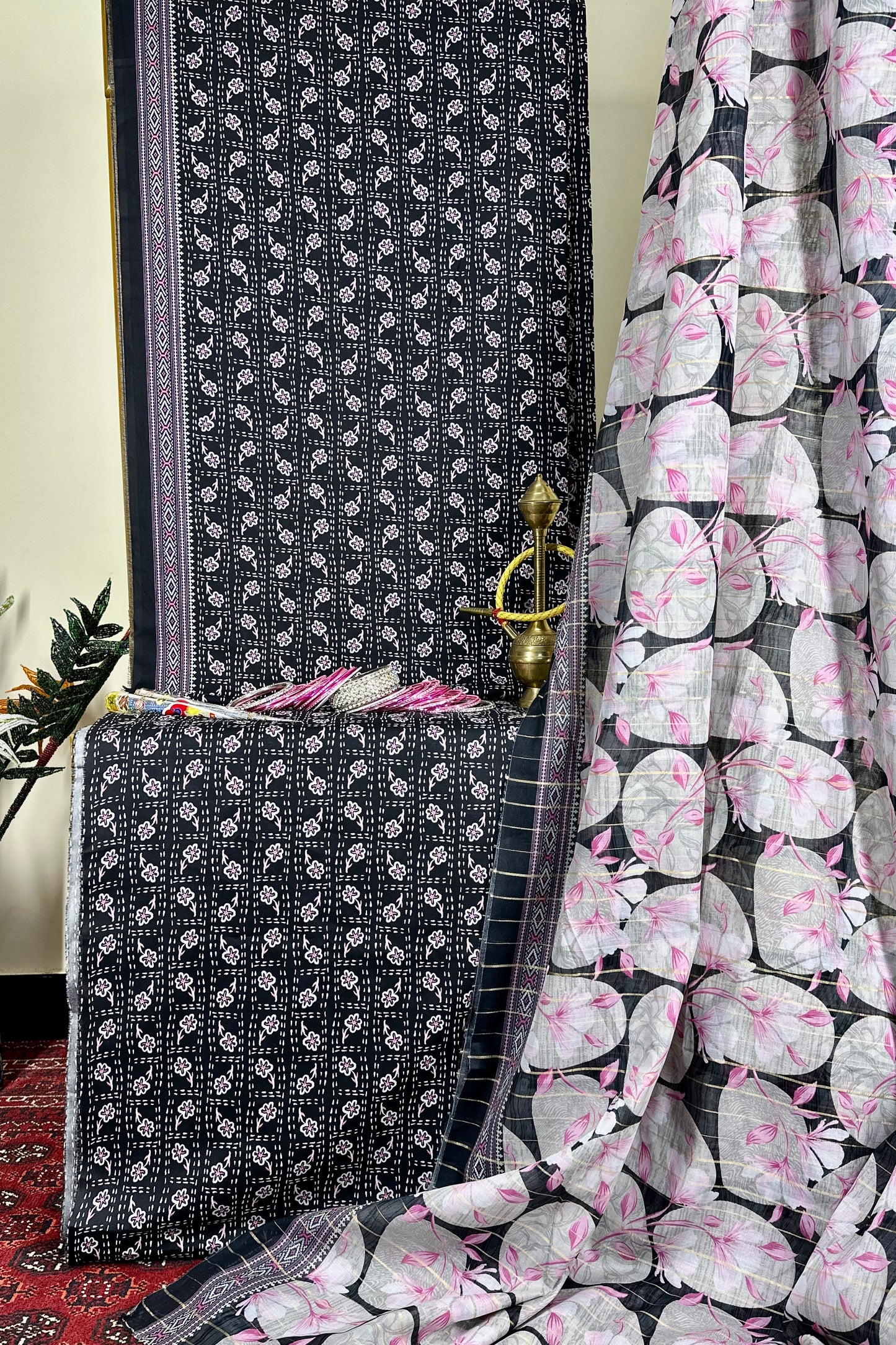 THE 879 – Bin Saeed Lawn 3 Piece Unstitched Printed Fabric