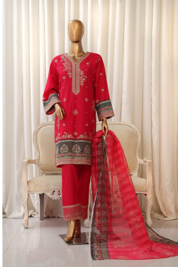 The 2024 – 3 Piece Bin Saeed Luxury Suit with Embroidered Trouser