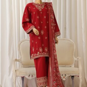 The 2031 – 3 Piece Bin Saeed Luxury Suit with Embroidered Trouser