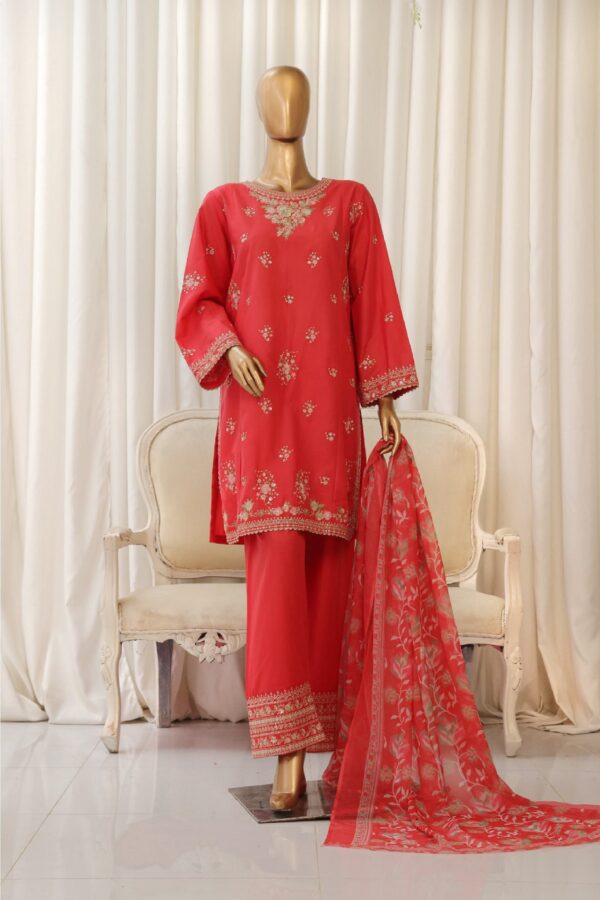 The 2029 – 3 Piece Bin Saeed Luxury Suit with Embroidered Trouser