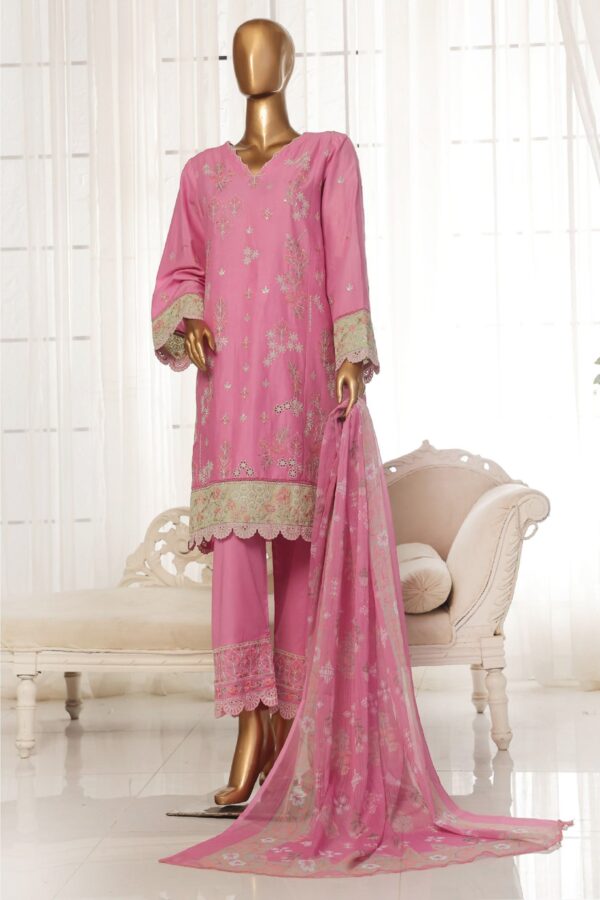 The 2027 – 3 Piece Bin Saeed Luxury Suit with Embroidered Trouser