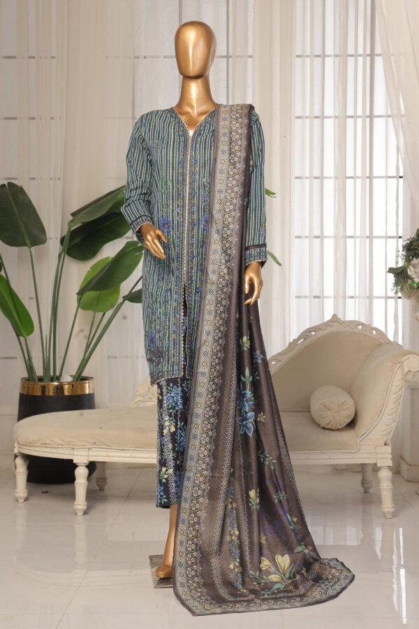 The 1314 - 3 Piece Bin Saeed Eid Ki Khushiyan Luxury Suit