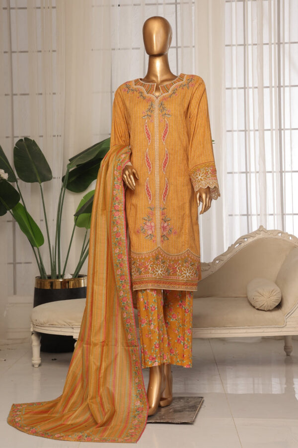 The 1319 - 3 Piece Bin Saeed Eid Ki Khushiyan Luxury Suit