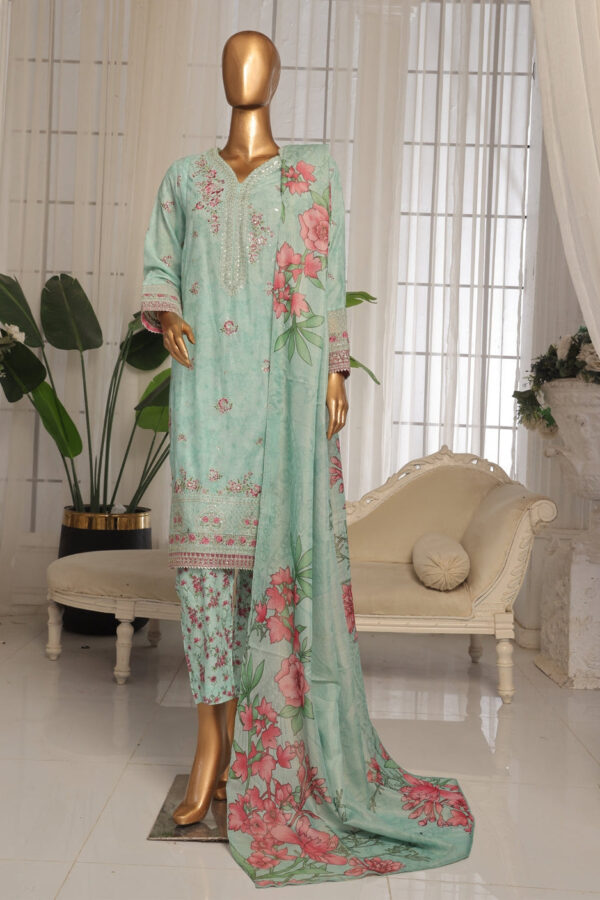 The 1320 - 3 Piece Bin Saeed Eid Ki Khushiyan Luxury Suit