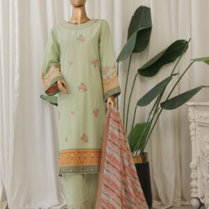 The 2025 – 3 Piece Bin Saeed Luxury Suit with Embroidered Trouser
