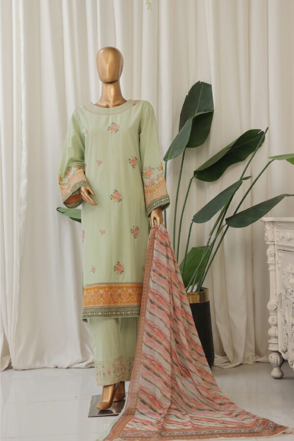 The 2025 – 3 Piece Bin Saeed Luxury Suit with Embroidered Trouser
