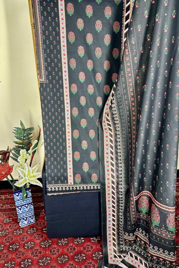 THE 947 - Bin Saeed Lawn 3 Piece Unstitched Printed Fabric