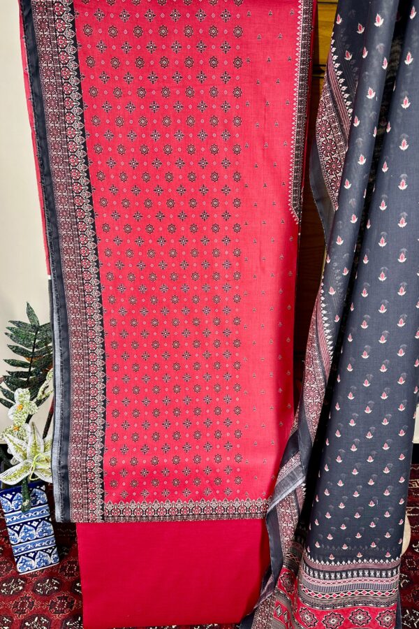 THE 456 - Bin Saeed Lawn 3 Piece Unstitched Printed Fabric