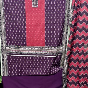 The 3942 - Bin Saeed Lawn 3 Piece Unstitched Digital Printed Fabric