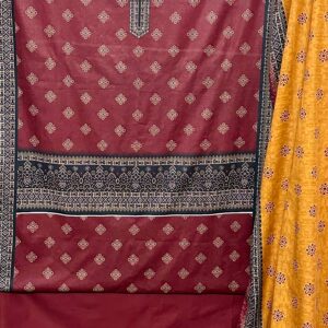 The 3963 - Bin Saeed Lawn 3 Piece Unstitched Digital Printed Fabric