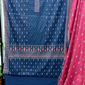 The 4038 - Bin Saeed Lawn 3 Piece Unstitched Digital Printed Fabric