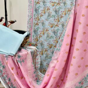 THE 747 – Bin Saeed Lawn 3 Piece Unstitched Printed Fabric