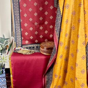 THE 278 – Bin Saeed Lawn 3 Piece Unstitched Printed Fabric