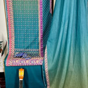 THE 345 – Bin Saeed Lawn 3 Piece Unstitched Printed Fabric