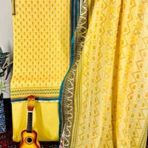 THE 791 – Bin Saeed Lawn 3 Piece Unstitched Printed Fabric