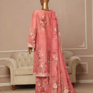 The 1125 – 3 Piece Printed Embroidered Stitched Bin Saeed Luxury Suit